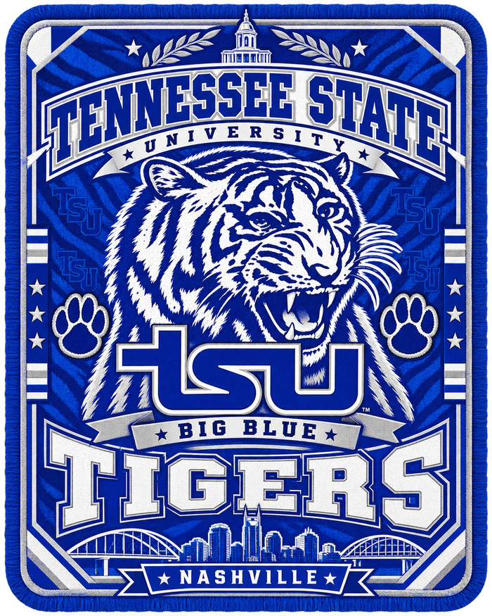 Tennessee State University Tigers Super XL plush throw preorder