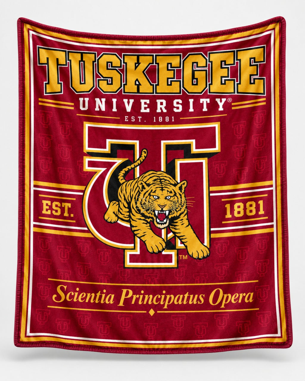 Tuskegee University Super XL Plush Throw