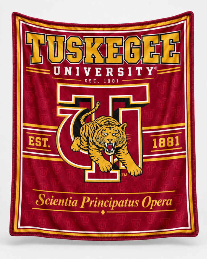 Tuskegee University Super XL Plush Throw